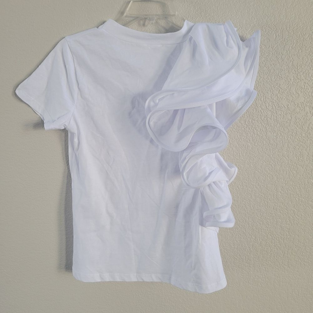 Berna ruffle t-shirt New M - Picture 10 of 12